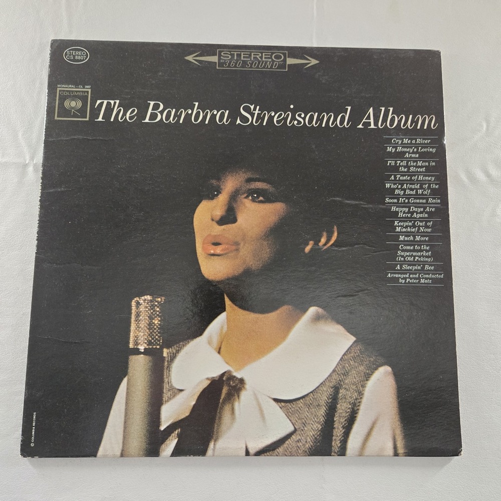 The Barbra Streisand Album - CS 8807 Record LP Album Columbia - EX Tested